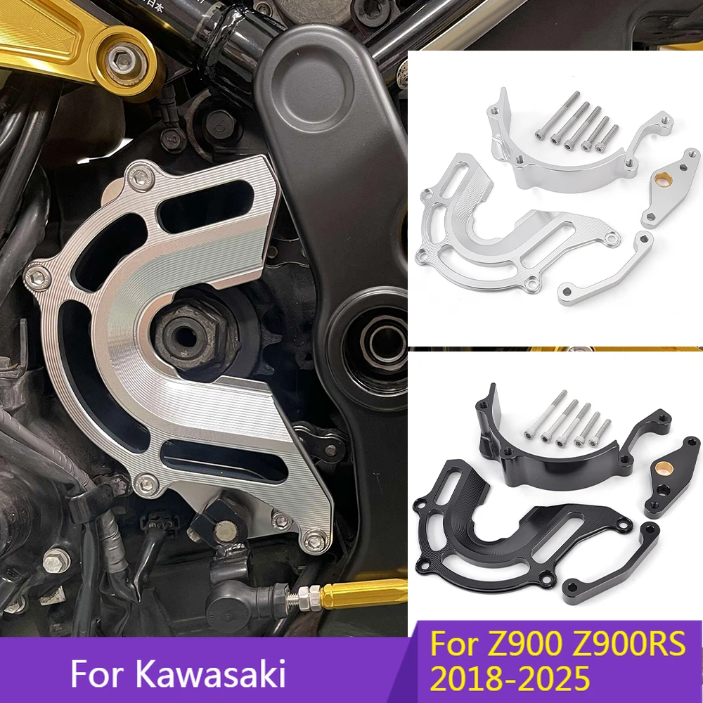 Z900 RS Front Sprocket Cover Chain Protector Guard For Kawasaki Z900RS CAFE SE Z 900 2018-25 Motorcycle Sensor Protection Cover