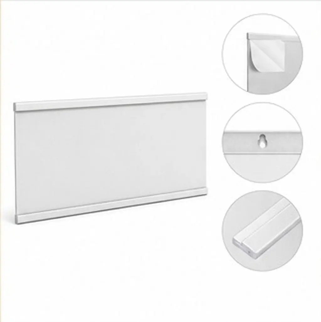 Aluminum Office Nameplate 9.43x4.72 Inch Curved Metal Door Sign for Workstation Conference Room Sliding Message Privacy