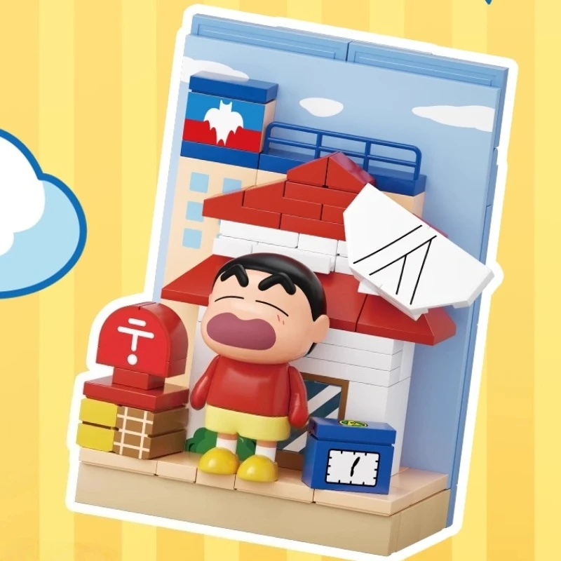 AREAX Kredki Shin-chan Klocki Naklejki Magnetyczne Magnesy na Lodówkę Edukacyjna Śliczna Zabawka Model Ozdoby Kolekcjonerski Prezent