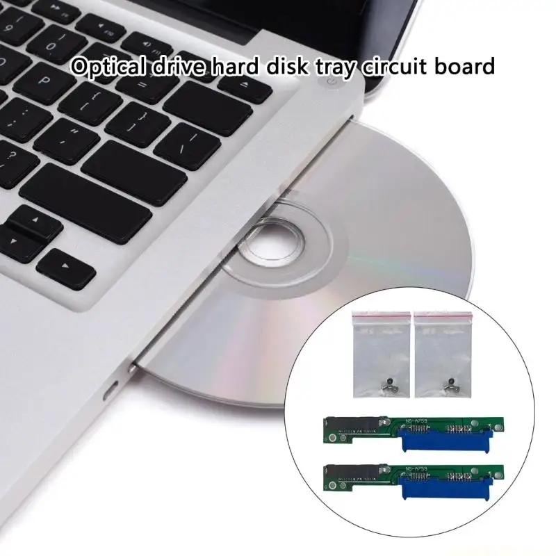 2.5" SATAs SSD Adapter Optical Drive Replacement for 320 HDDs Caddys