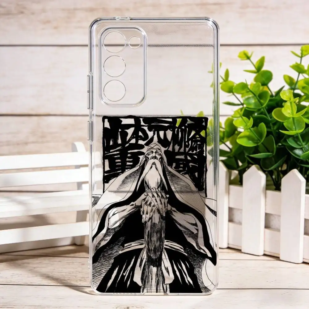 

Yamamoto Genryuusai Shigekuni Bleach For Samsung Galaxy S24 S25 S23 S22 S21 Plus S24 S25 Transparent Cover Phone Case