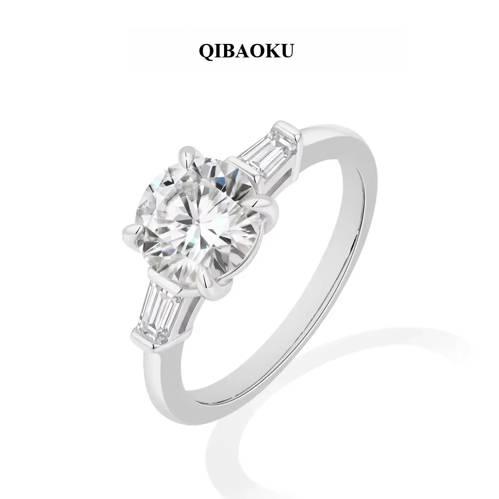 NASIA Moissanite Rings For Women D Color VVS1 Round Tapered Baguette S925 Sterling Silver Engagement Jewelry Gifts Ring 2026
