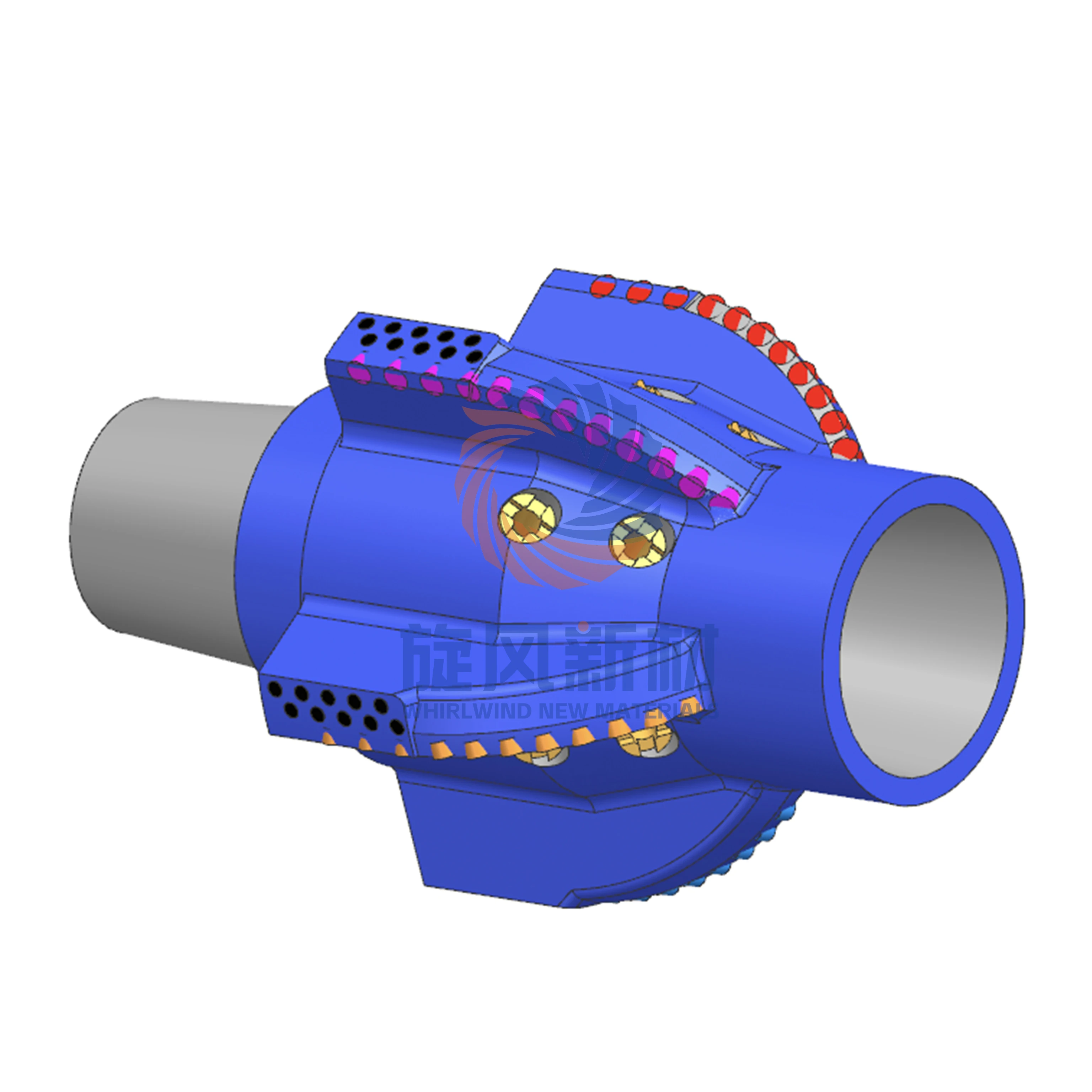 5 Blades Factory Price PDC Reamer Bit Diamond Hole Opening PDC Drill Bit for Hard Rock Quarry and Well Drilling