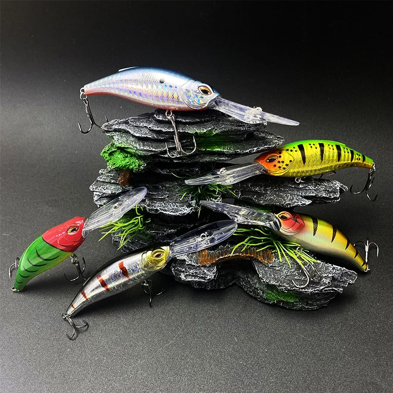 

Deep Diving Floating Hard Bait 85mm 17.5g Fishing Saltwater ABS Minnow Lures 3D Eyes Lure Artificial Baits Fishing Suppliers