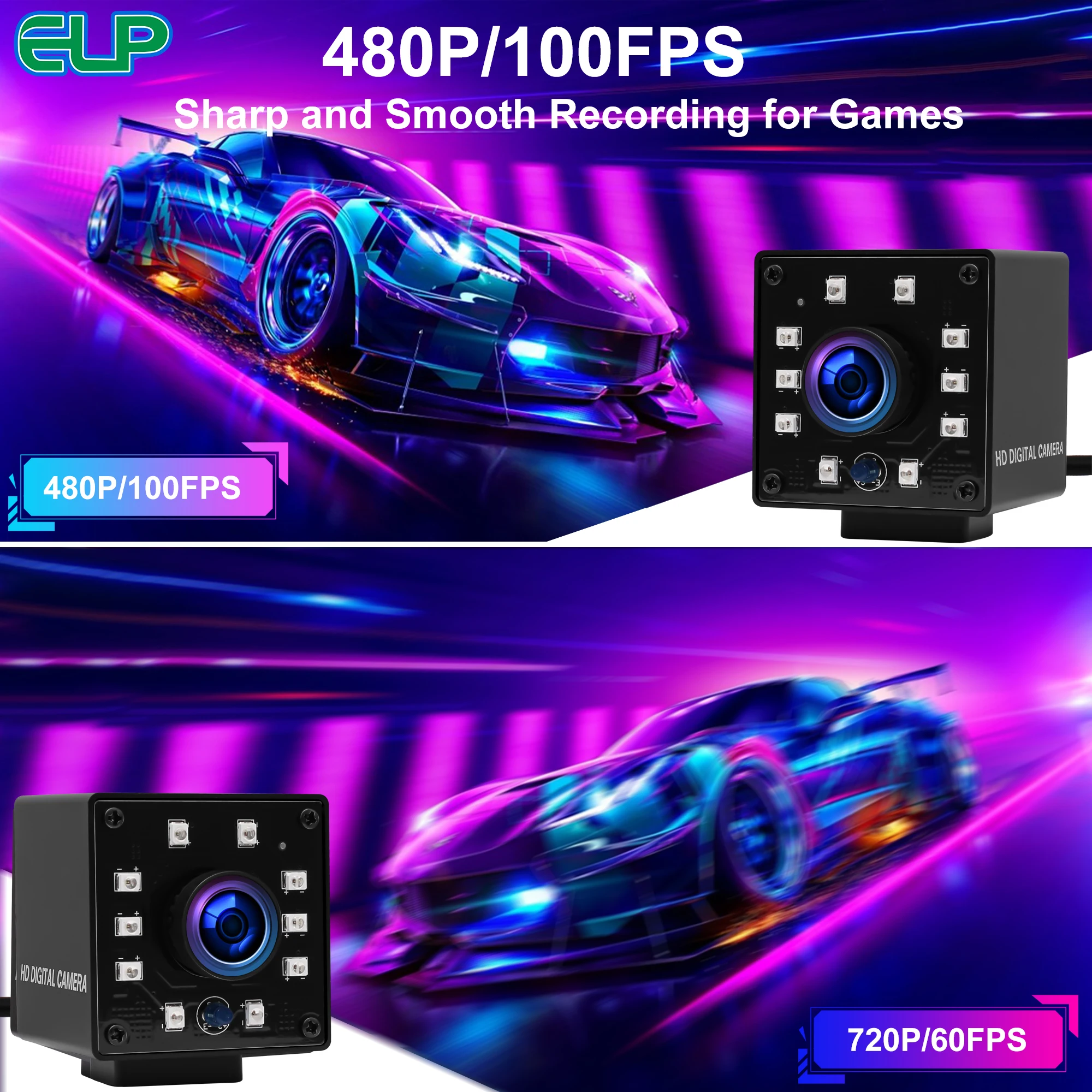2026 Camera USB 1080P Wide Angle Fisheye 170degree IR LED Infrared Webcam PC Camera with Mini Case USB Camera for Raspberry Pi