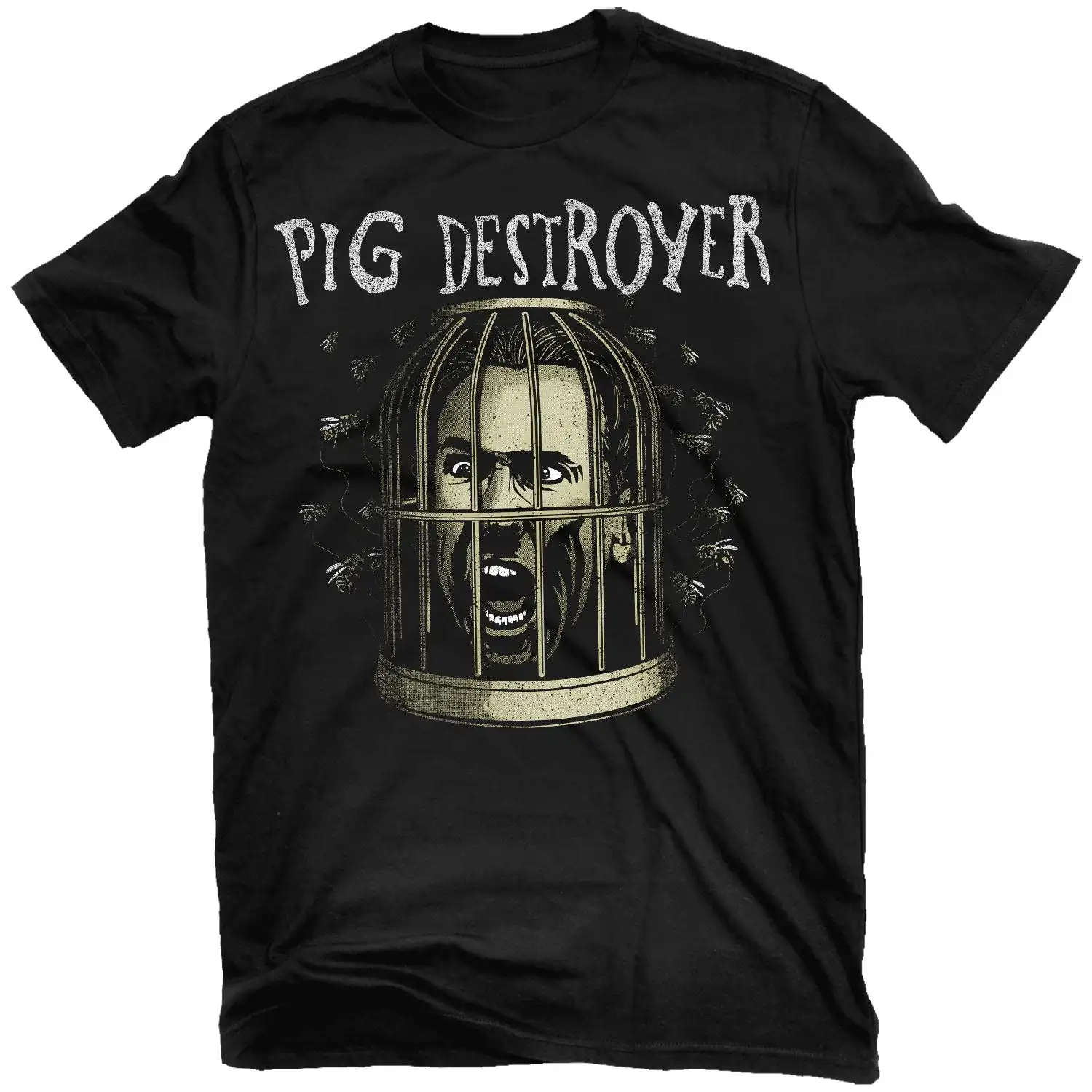 Venom Pig Destroyer Rock Band Graphic Tee 100% Cotton Round Neck Casual Unisex T-shirt Summer Top