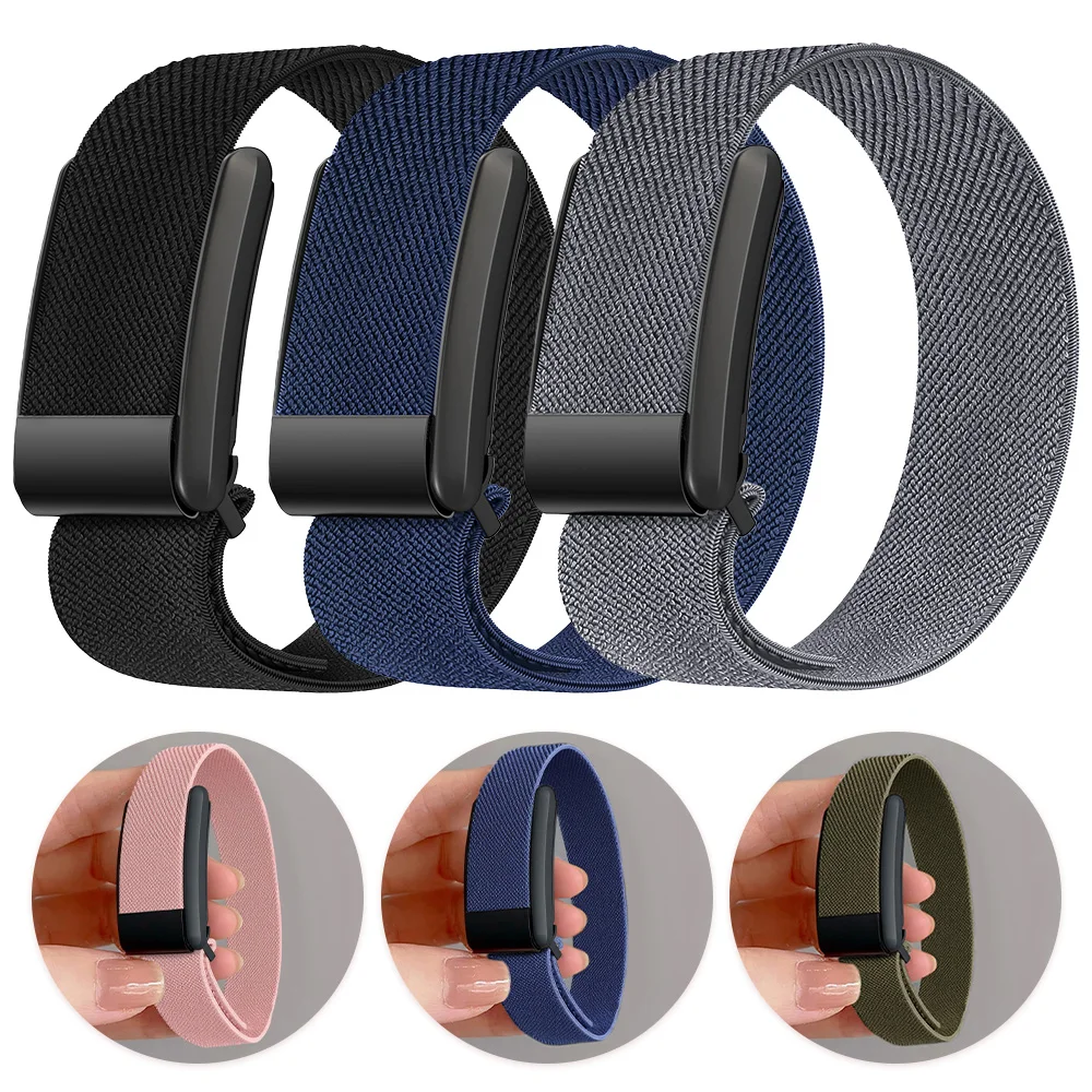 Nylonbänder für Whoop 5.0 Armband, Whoop 4.0 Dehnbares Sportarmband, elastisches Ersatzarmband für Whoop 5.0 4.0 Armbänder – Detail 4