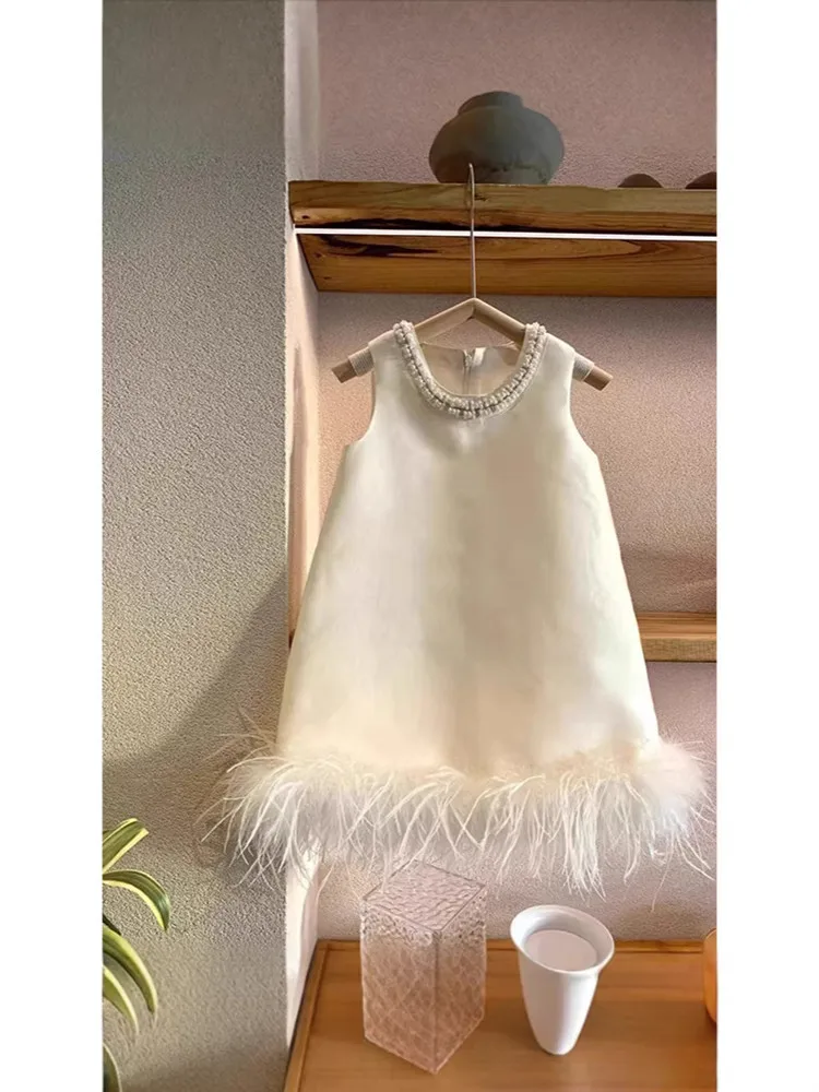 Kinder-Ballkleid, Kleid für Klavierauftritte, Hochzeits- und Geburtstagskleider für Mädchen, Partykleider A5025, Festkleid – Detail 5