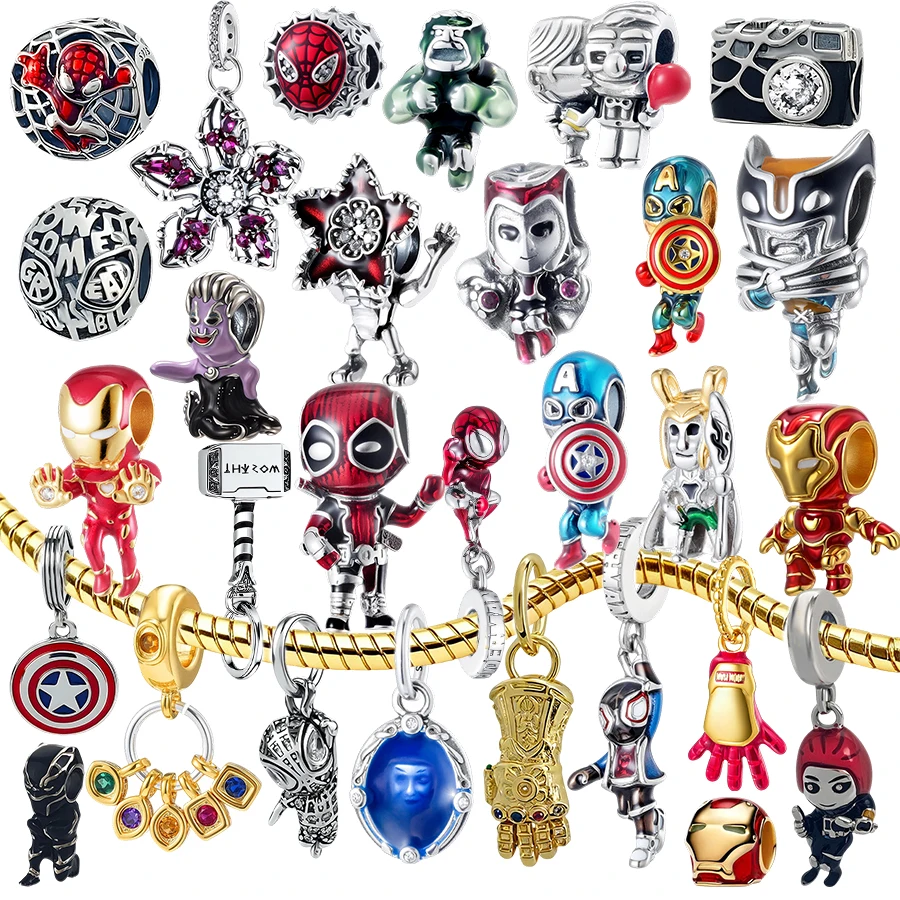 2026 Hot Sell  925 Silver Charms Beads Fit Original Bracelet,Including Super Soldier,Spider,DIY Jewelry Gifts For Women