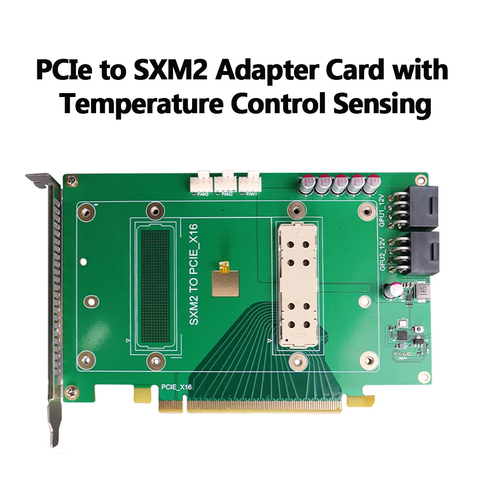 SXM2 to SFF-8654 PCIe Riser Card Adapter