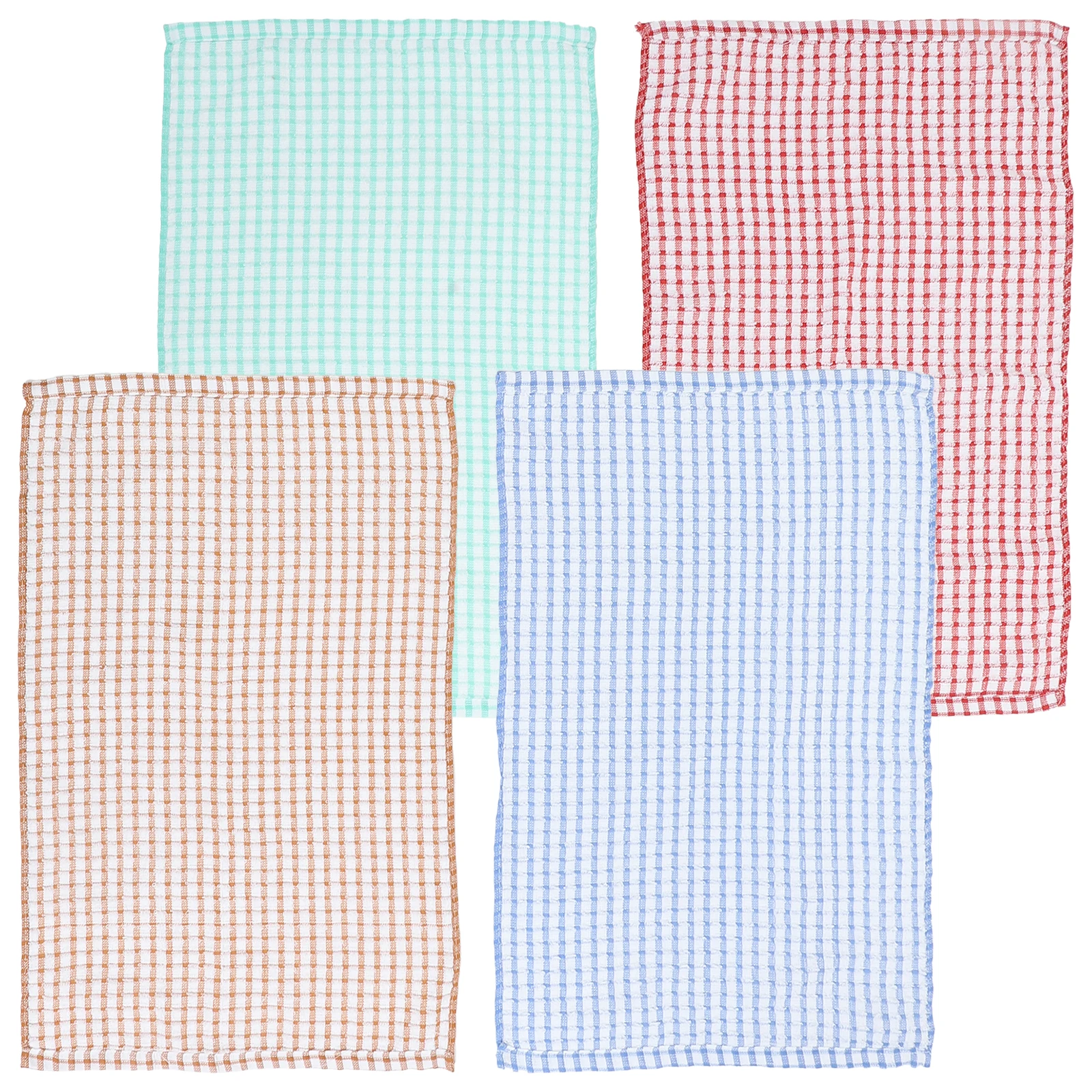 

4 Pcs Dish Towels 64x42CM Cotton Cleaning Washcloths Water Absorbent Reusable Kitchen Cleaning Towel Home Supplies Durable