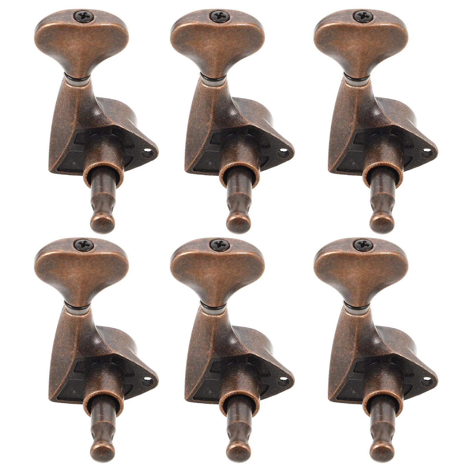 

6 Pcs Acoustic Guitar Winder Pegs Brass Locking Tuners Copper Tuning Parts Machine Heads