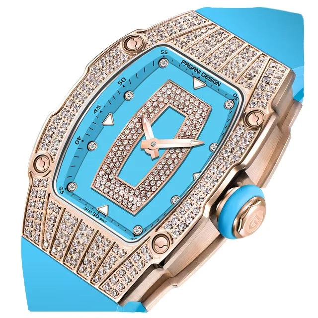 PAGANI DESIGN YS-013 ساعة نسائية فاخرة السيدات ساعات المعصم الأنيقة جودة الماس رصع موضة ساعات كوارتز Montre فام #1