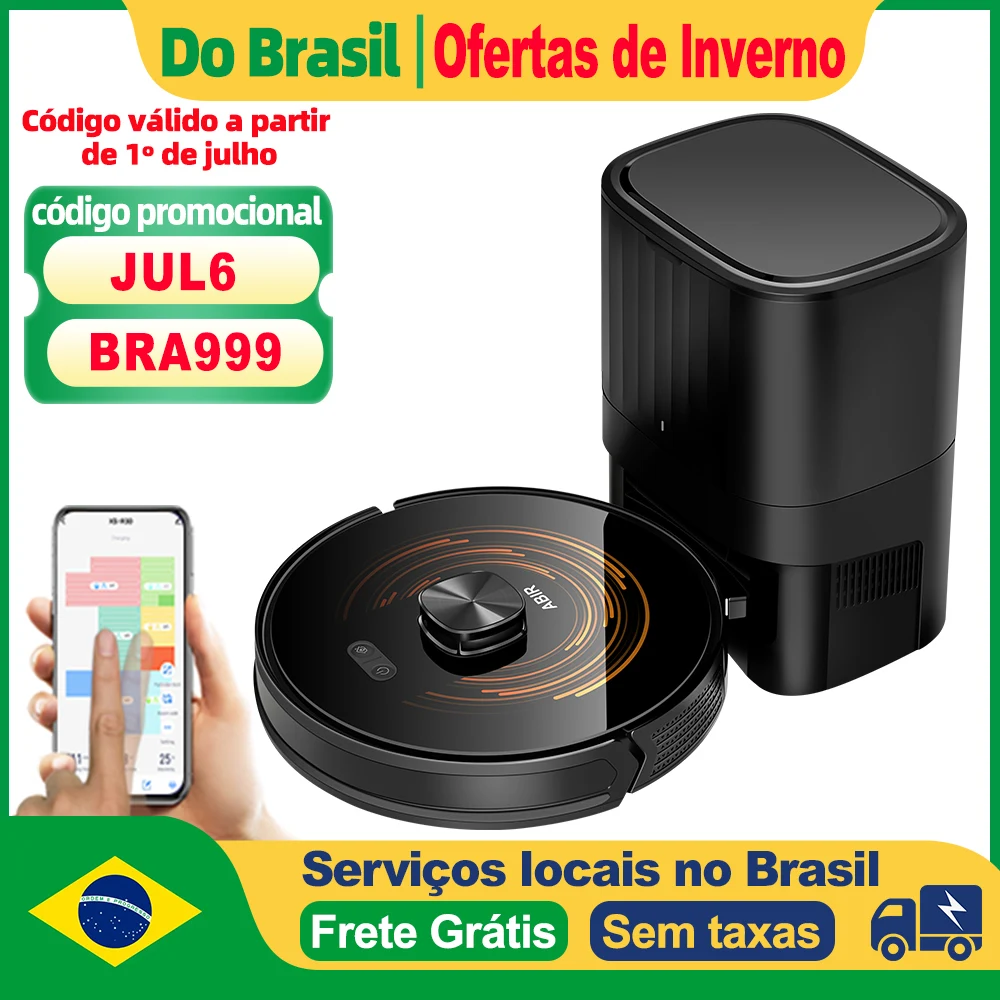 Aspirador Robô K30 – com Autovazamento, Laser Duplo, Luz Uv, Mapeamento Multi-Pi - imagem 1