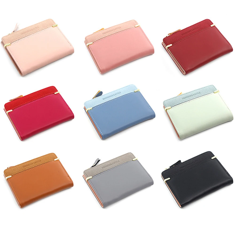 Ladies Wallet Hasp Small Short Wallet Mini Clutch Card Holder Women Coin Purse