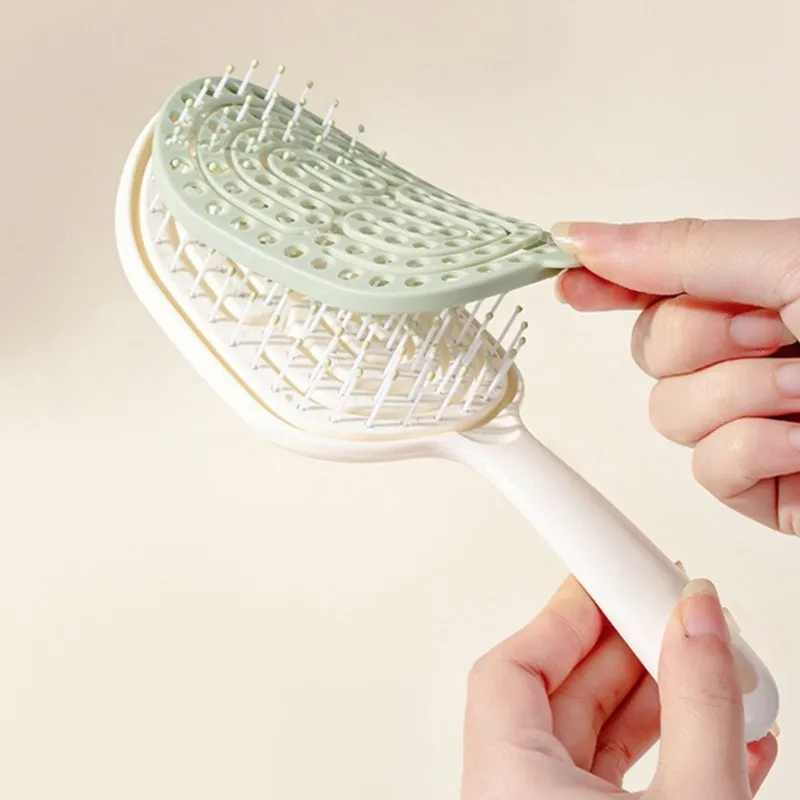 【TODAY-BUY】~@ Hollow Detachable Combs for High-Volume Styling,Scalp Massage Self-Cleaning Hair Combs, Essential Home Combs