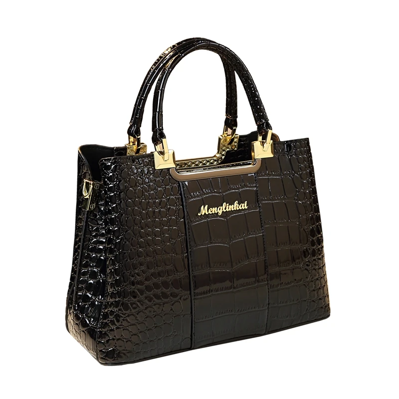 Mother Bag 2024 new fashion alligator design atmospheric middle-aged ladies bag light luxury brand handbag