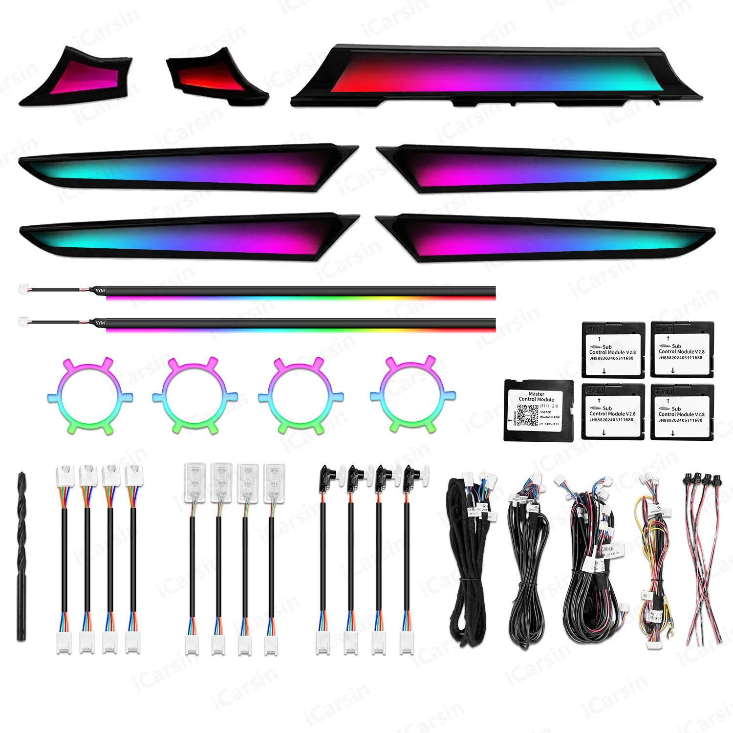 Upgrade 256 Color Symphony Light Emitting Diode for CX-5 2017-2024 Ambient Light Accessories