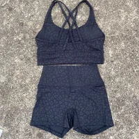 Solid Color gym bike Yoga Set short Legging +cross sport bra Tracksuit  Athletic Women Gym Suit Comprehensive Training Jogging - Image 6
