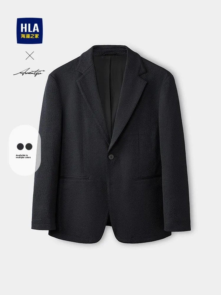 Casual Commuter Men's Business Suit HLA Harlan Home Light Fashion Series Texture Sensation Spring Autumn New Style Single Jacket
