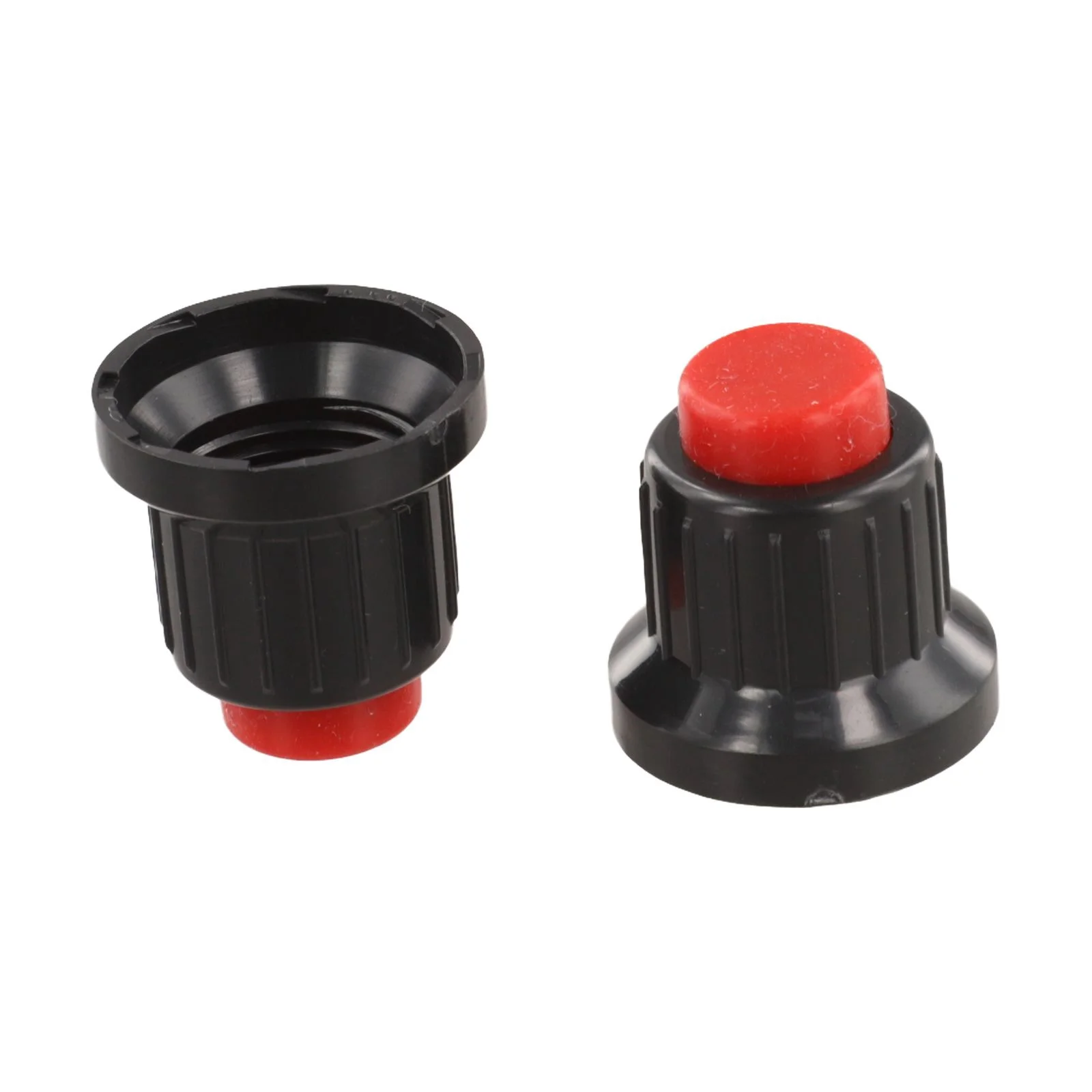 2pcs Outdoor Patio Gas Heater Pulse Ignition Switch Cap Igniters Push Button Switch With Red Cap With Spring Replaceable