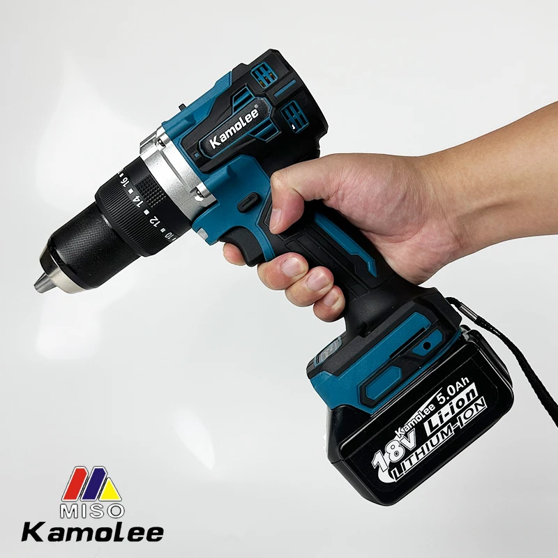 Imagem -06 - Kamolee-brushless Electric Impact Drill Ice Breaking Chave de Fenda sem Fio Bateria de Lítio Broca Manual 13 mm 10 mm