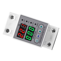A95I-Rail 220V Adjustable Over And Under Voltage Protective Device Protector Relay Monitor Current Limit 63A