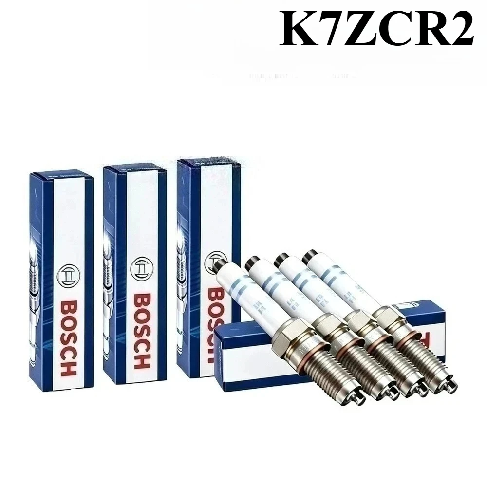 Bosch K7ZCR2 U-Groove Spark Plug Reduce Shaking used for Skoda Octavia Fabia Vehicle