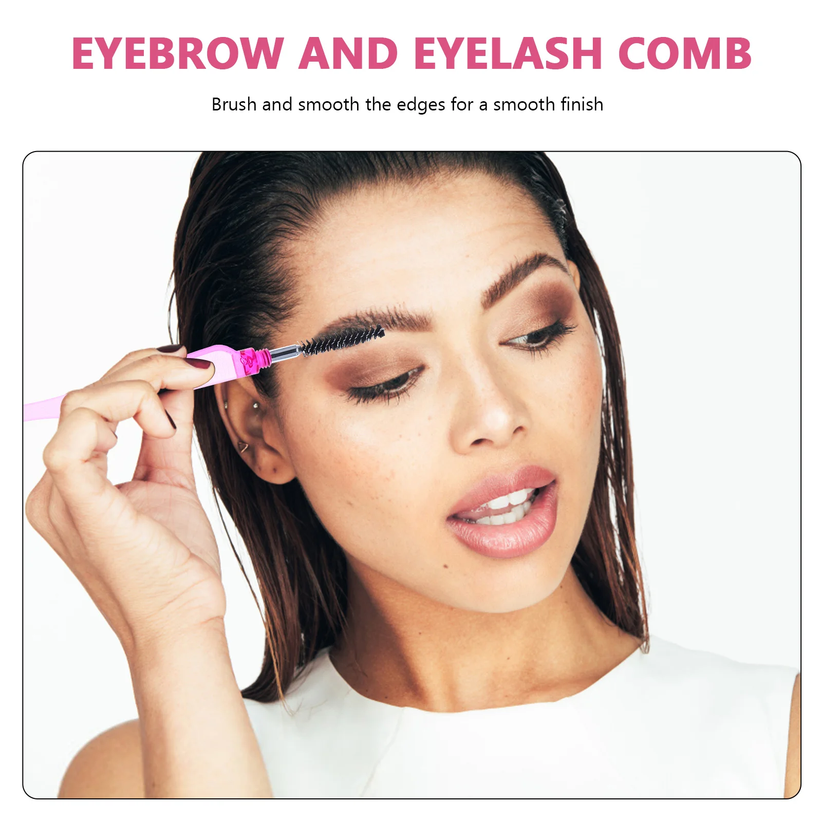 6 szt. Składanych grzebieni do rzęs i szczoteczek do brwi, ergonomiczny kształt, naturalny wygląd, narzędzie do makijażu i pielęgnacji, grzebień do rzęs i brwi