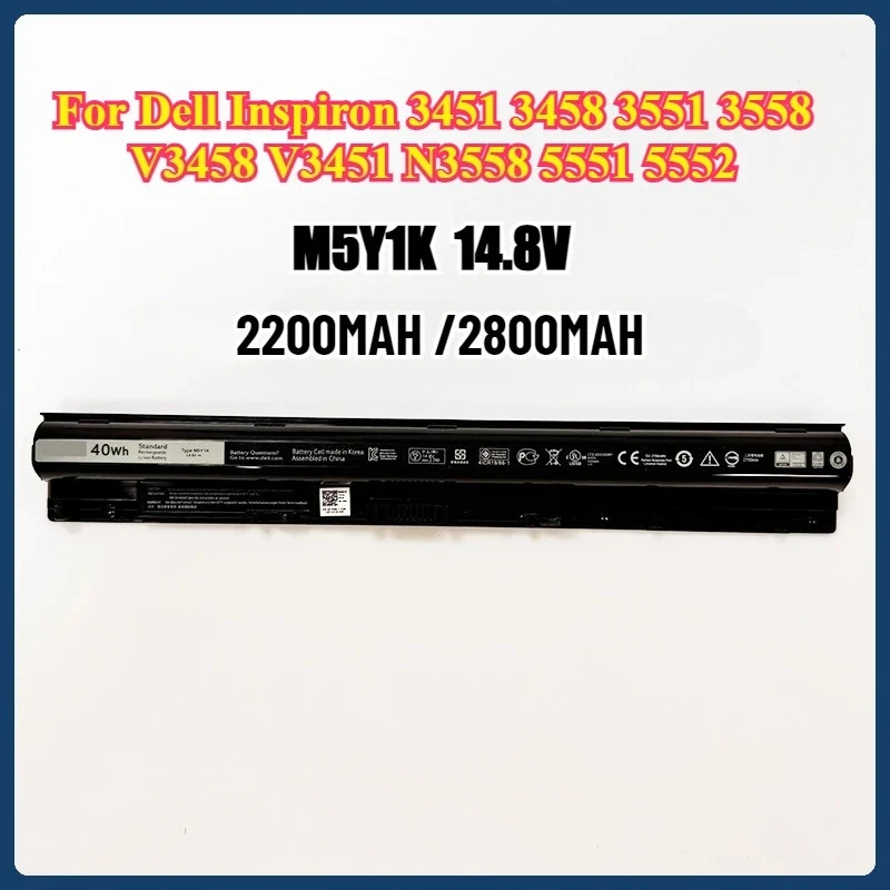 

14.8V M5Y1K Laptop Battery for Dell Inspiron 3451 3458 3459 3558 3559 5455 5458 5558