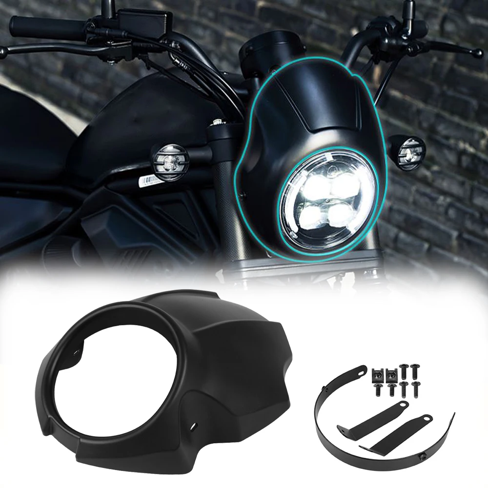 

Motorcycle Front Headlight Fairing Covers For Honda Rebel CMX300 CMX500 CMX 300 500 Windshiled Cover Parts Head Light Lampshade
