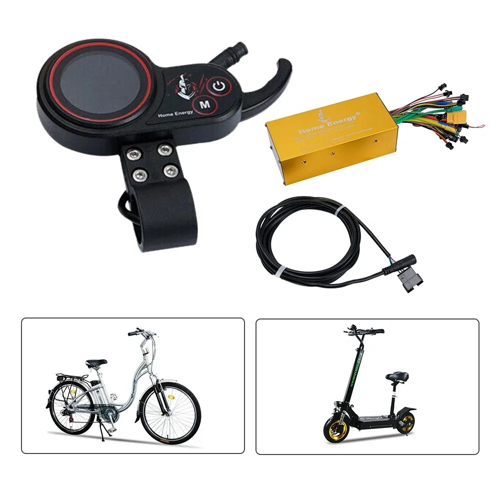 90A 120A Controller Set Dual Drive Controller LCD Display Kit with Finger Accelerator Electric Bicycle Scooter Accessories
