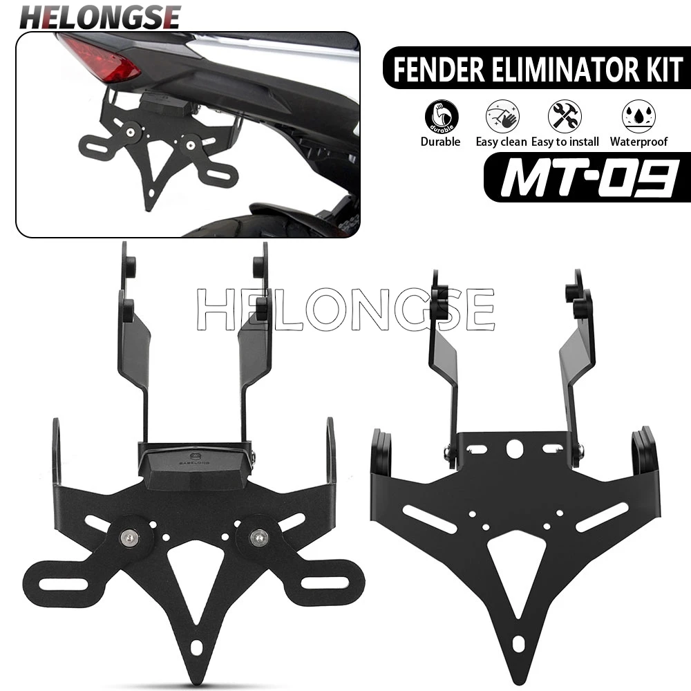 

2026 New Motorcycle License Plate Holder Bracket with Light Tail Tidy Fender Eliminator For Yamaha MT-09 MT 09 SP 2024 2025 MT09
