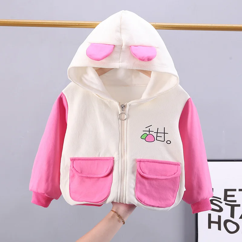 Children Girls Jacket Autumn and Winter Baby Girl Clothes Hooded Cute Toddler Outerwear Clothing Warm Boys Coat 1-5 Years