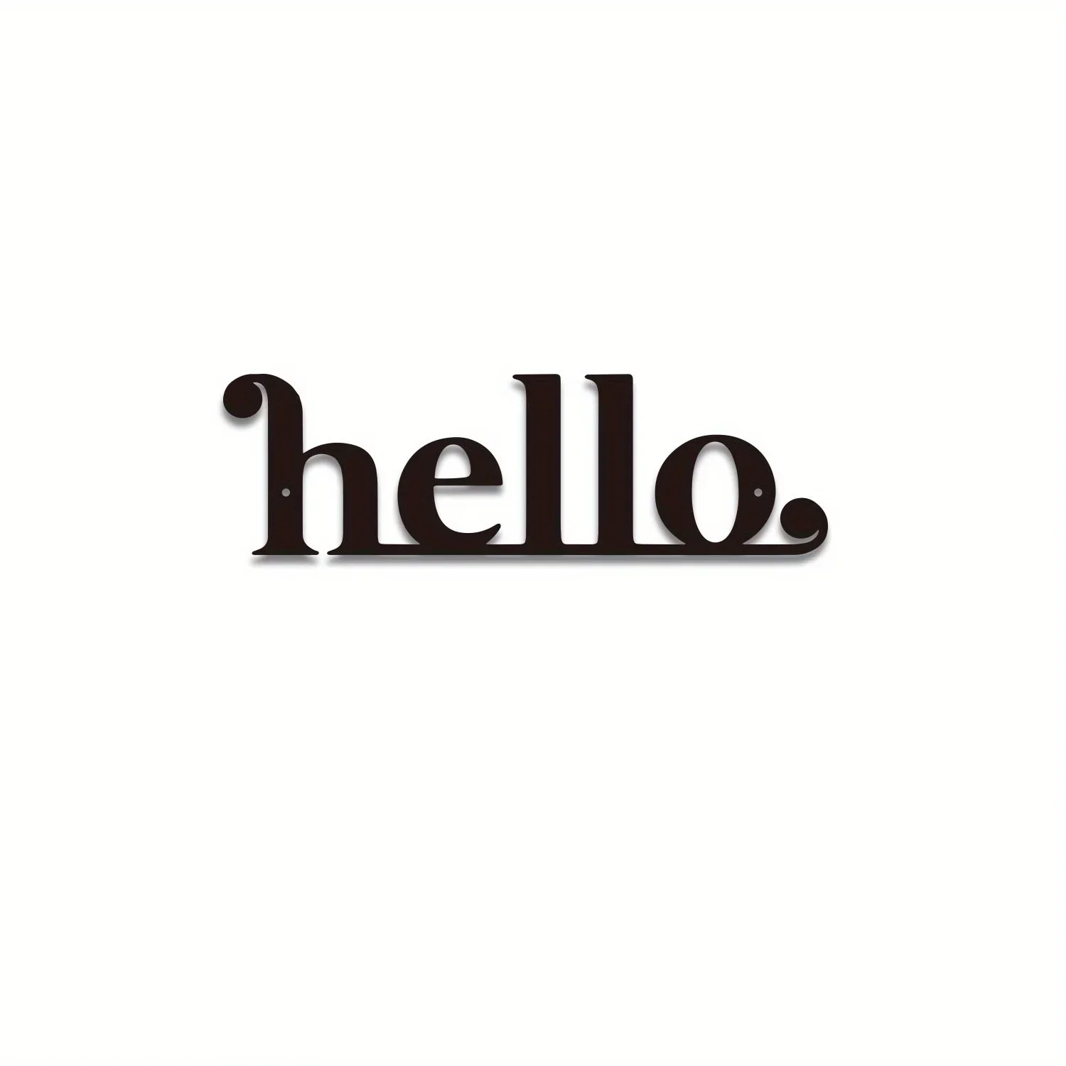 Рисунок 3 - металлическая вывеска Hello
