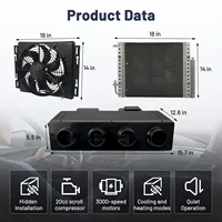 Treeligo Climatiseur Électrique 12V Chaud/Froid Universel pour Véhicules 10500 BTU – Kit Système de Climatisation Nouvelle Génération pour Stationnement 3