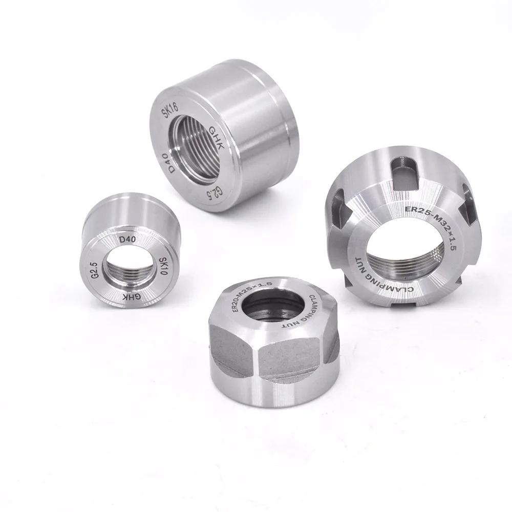 High Precison Clamping Fixture ER11 ER16 ER20 ER25 ER32 ER40 M UM MS Type Nut SK10 SK16 GER11 GER16 Tool Holder Parts