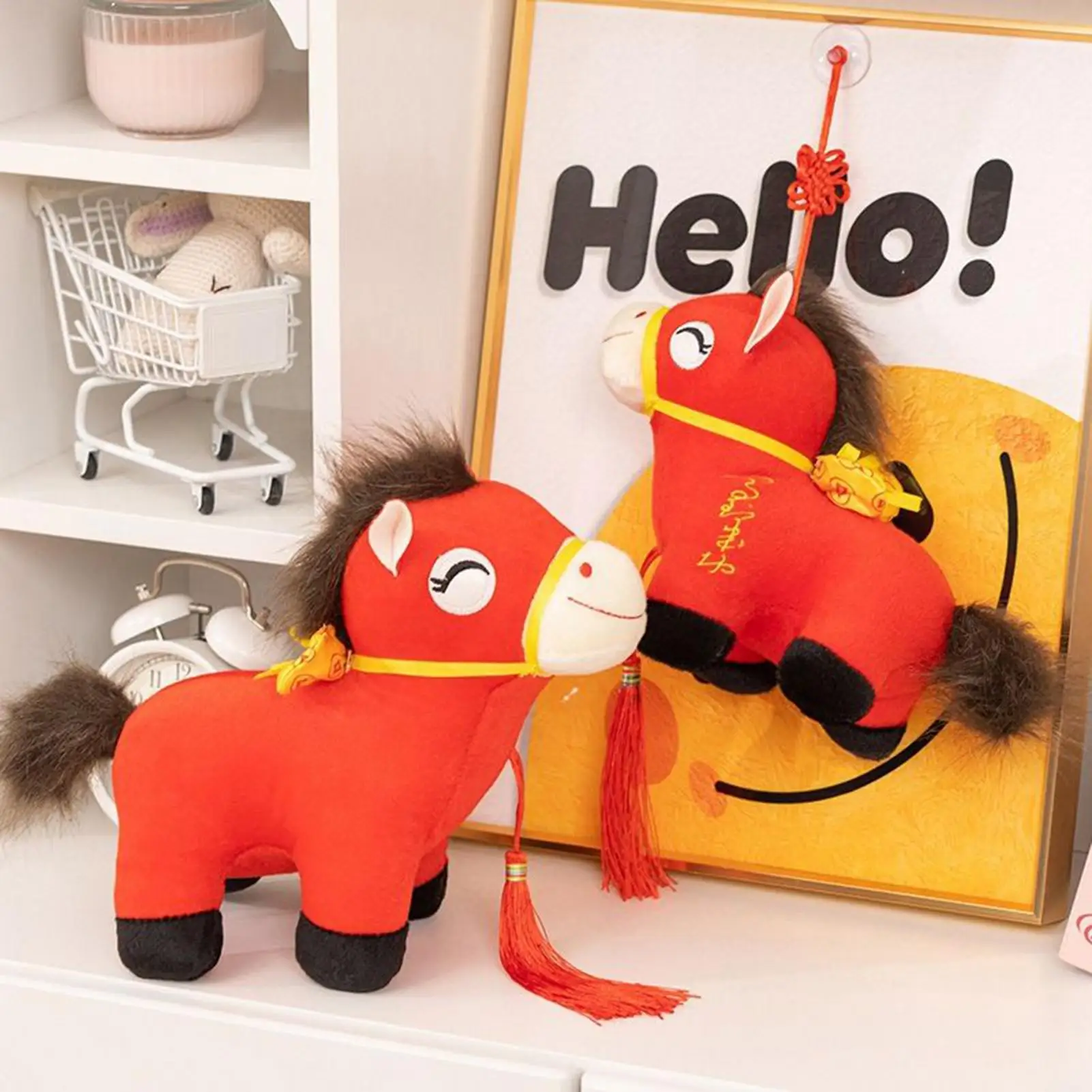 

Stuffed Horse Plush Toy Mascot Collection Horse Stuffed 9.8Inch Toy Soft For Travel Souvenir Decor For Room Accessory For Girl