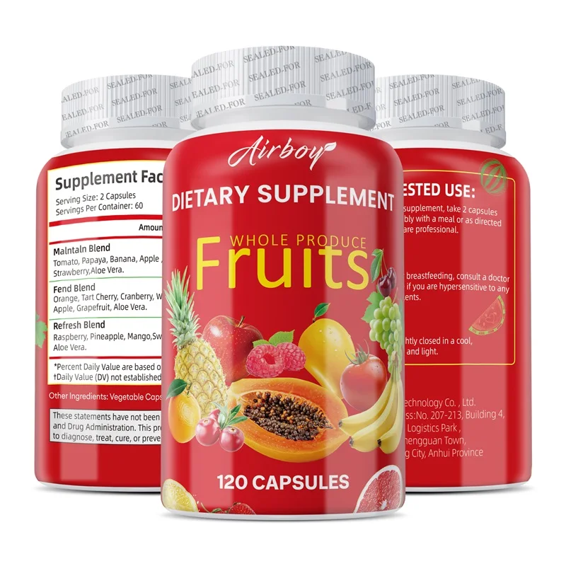 

Fruit Supplements - Natural Antioxidant That Supports Natural Energy Levels, Improves Digestion and Boosts Immunity