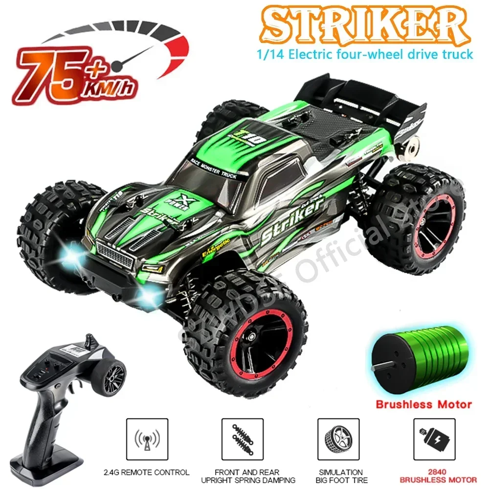 HAIBOXING 2105A 75KM/H 1:14 RC Car 4WD Brushless Remote Control Cars High Speed Drift Monster Truck for Adults Children Toys