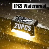 1/4/8/12/pcs Solar LED Lights Outdoor Garden Light Deck Lamp Solar Stairs Light Waterproof Solar Step Lamp Patio Garden Decor