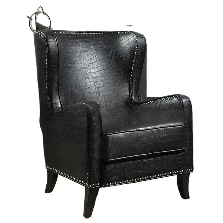 

American country single tiger chair, furniture hotel leather art negotiation