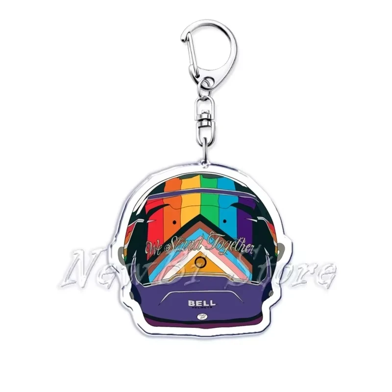 Llaveros Populares de Películas y Jugadores de Motociclismo para Accesorios, Bolsos, Cascos de Bicicleta, Colgantes para Conductor, Joyería y Regalo para Fans