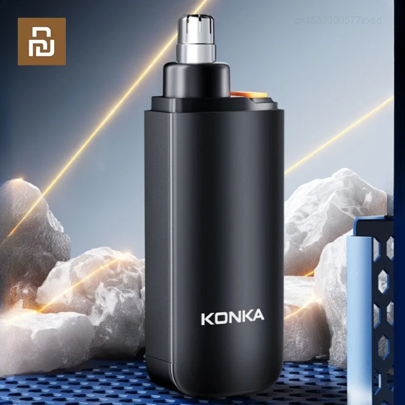 Youpin KONKA Mini Electric Nose Hair Trimmer for Home Rechargeable Automatic Shaving of Nose Hair Trimmer Portable Washable New