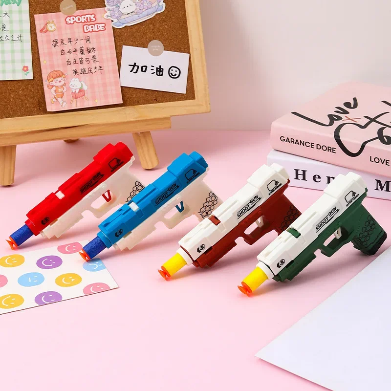 Kleurrijk model klein pistool niet afvuren jongens veilig speelgoedpistool peuter entertainment onderwijs interactief leren speelgoed kinderen babycadeau