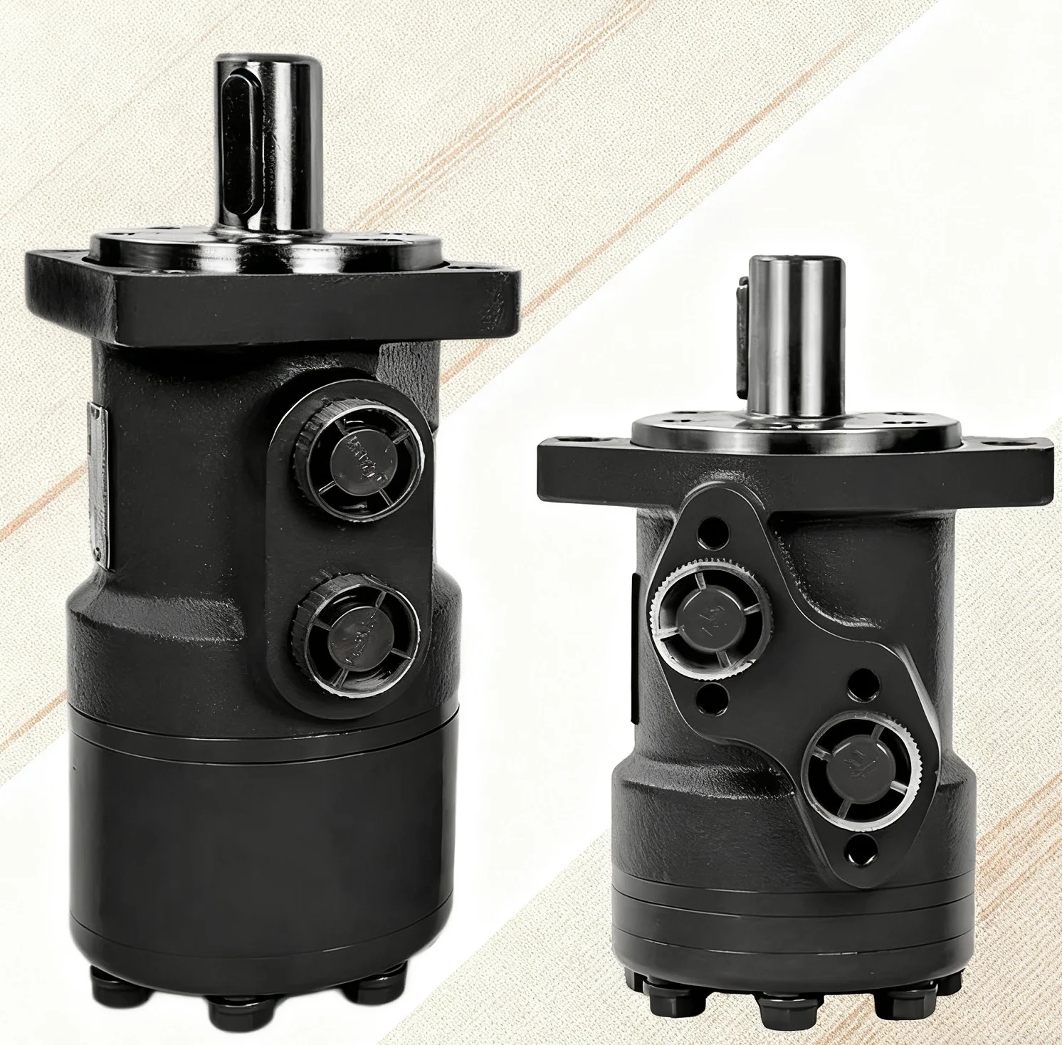 Motor Hidráulico BMR de Alto Torque 315, Motor de Accionamiento Hidráulico de Baja Velocidad, Duradero, 400, 2 y 4 Orificios, Accionamiento Cicloidal Hidráulico de Alta Velocidad
