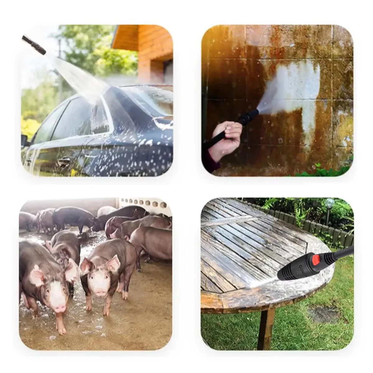 

Удлинительная трубка для мойки высокого давления для LAVOR/ PARKSIDE PHD с регулируемым углом насадки-распылителя и турбонасадкой