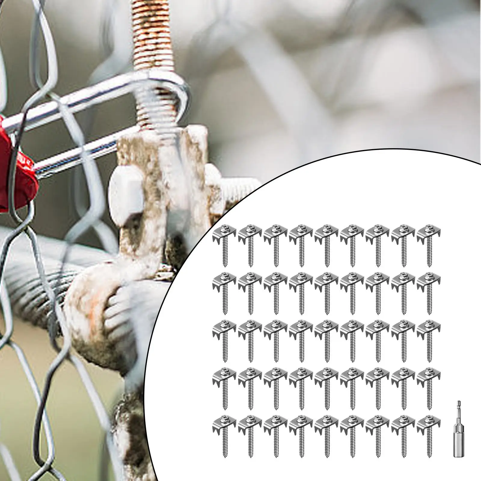 

50 Pieces Wire Fence Staples Sturdy Convenient Easy to Use Wear Resistant Fence Nails Fasteners for Wire Fence for Softwood Farm