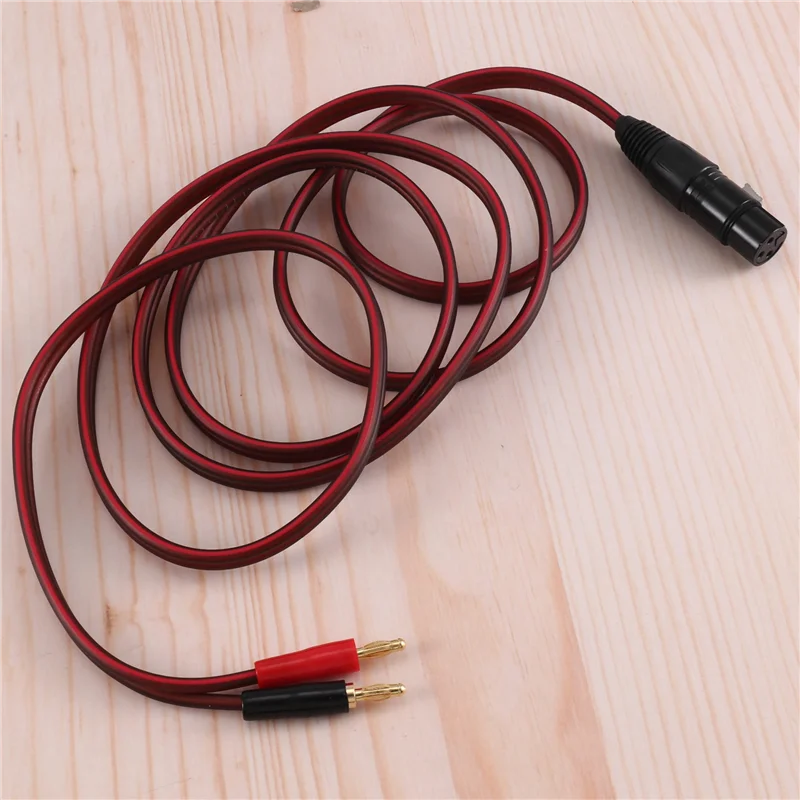 AA84 XLR To Banana สายลําโพง, XLR 3 Pin Dual Banana Plugs สายสัญญาณเสียง, gold-Plated 4 มม. ปลั๊ก XLR3 Pro Hifi