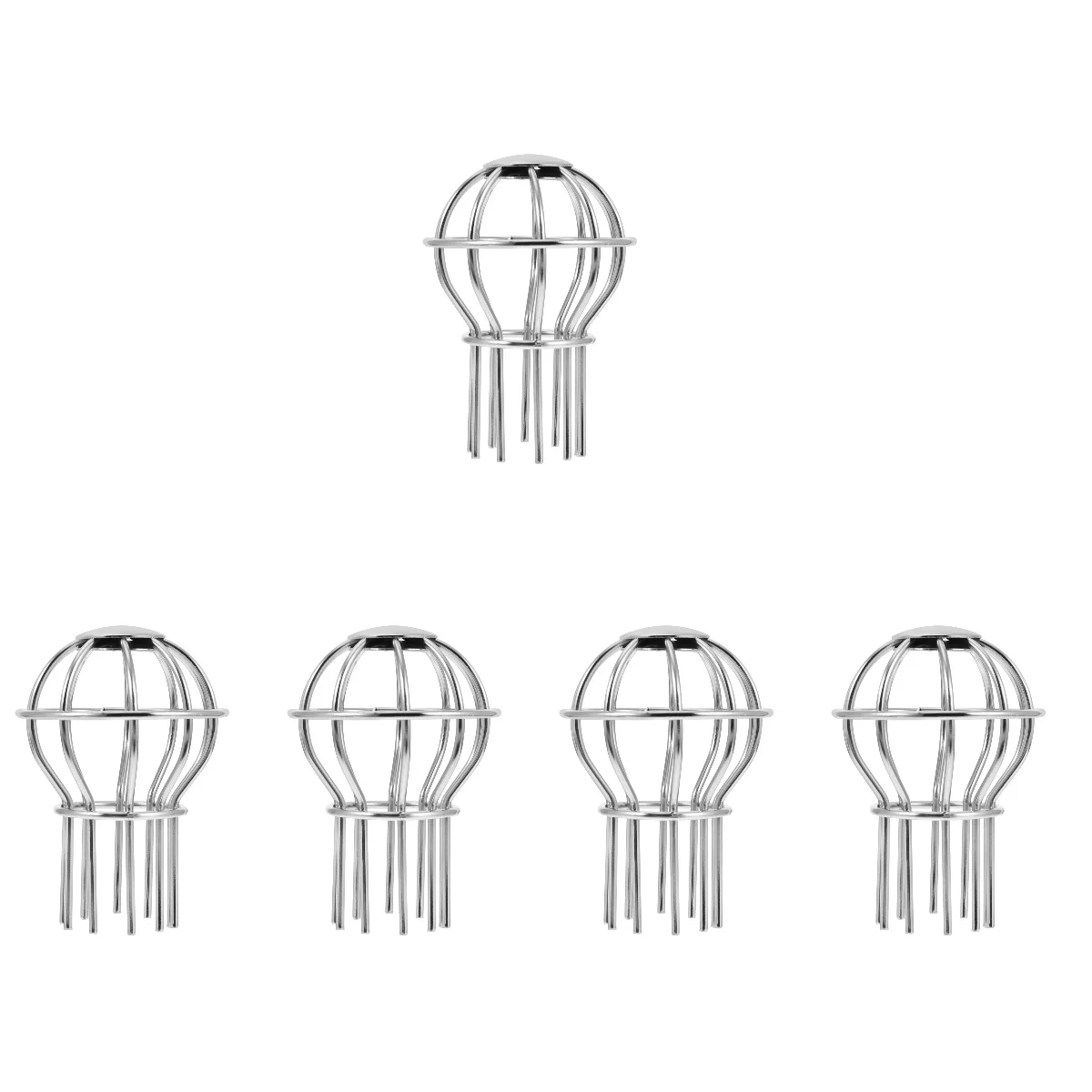 

5pcs Set of 5 Strainer Rooftop Drain Grate Filter Guards Gutter Mesh Downspout Stainless